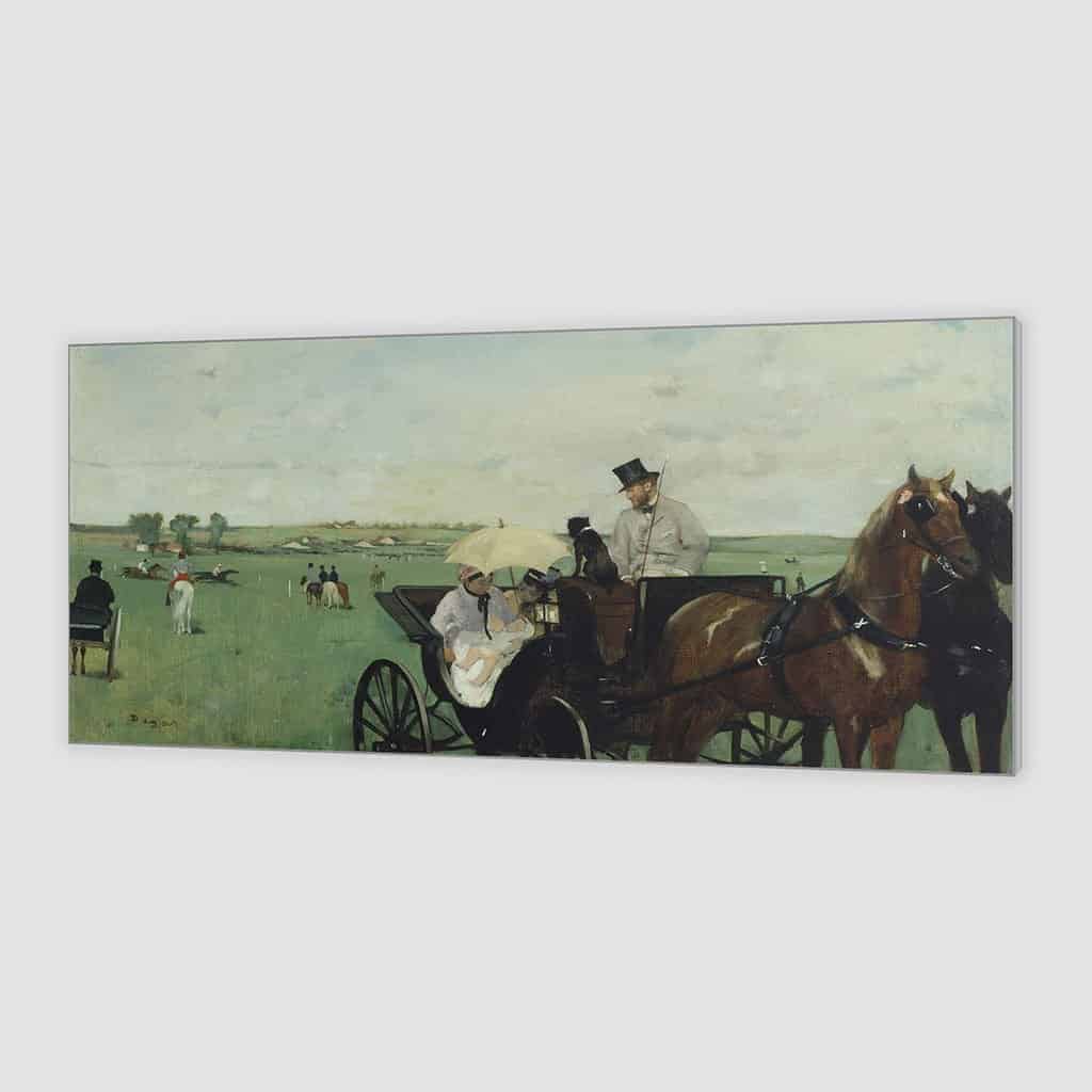 Bij de wedstrijden op het platteland - Edgar Degas