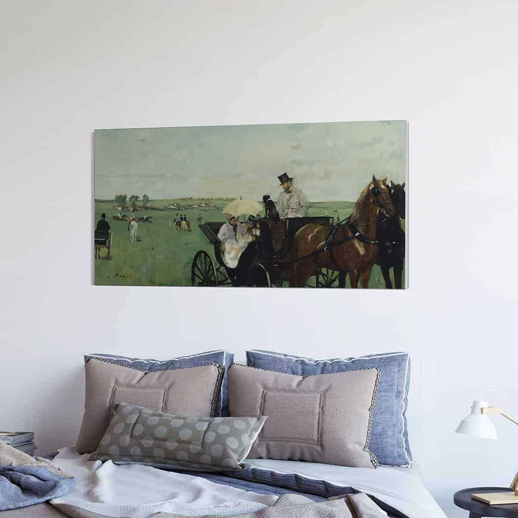 Bij de wedstrijden op het platteland - Edgar Degas