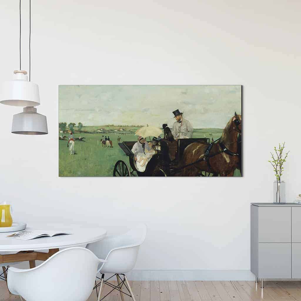 Bij de wedstrijden op het platteland - Edgar Degas