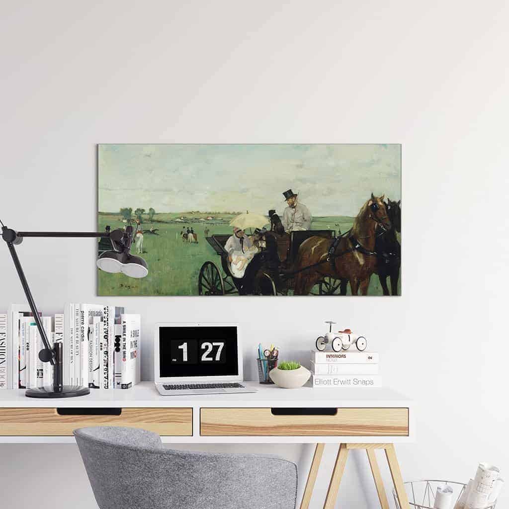 Bij de wedstrijden op het platteland - Edgar Degas