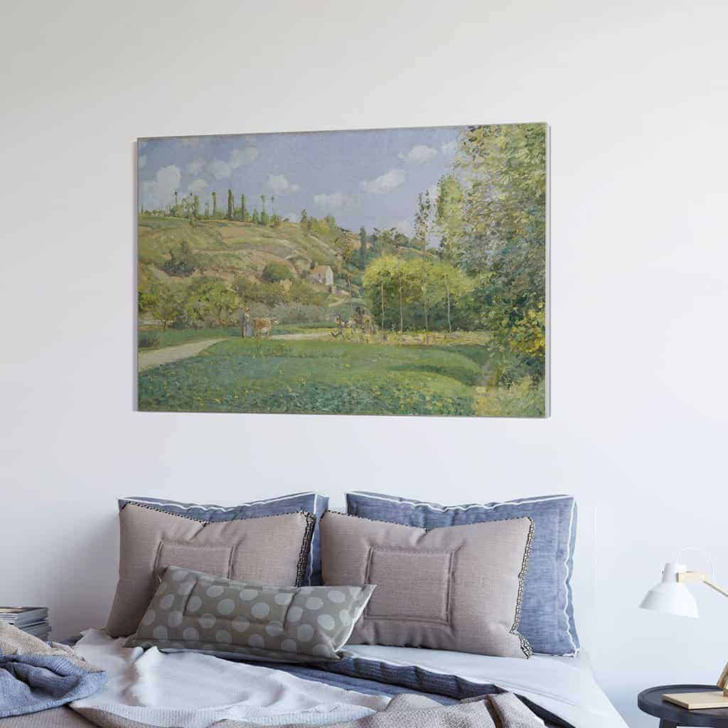 Een Cowherd bij Valhermeil Auvers sur Oise - Camille Pissarro