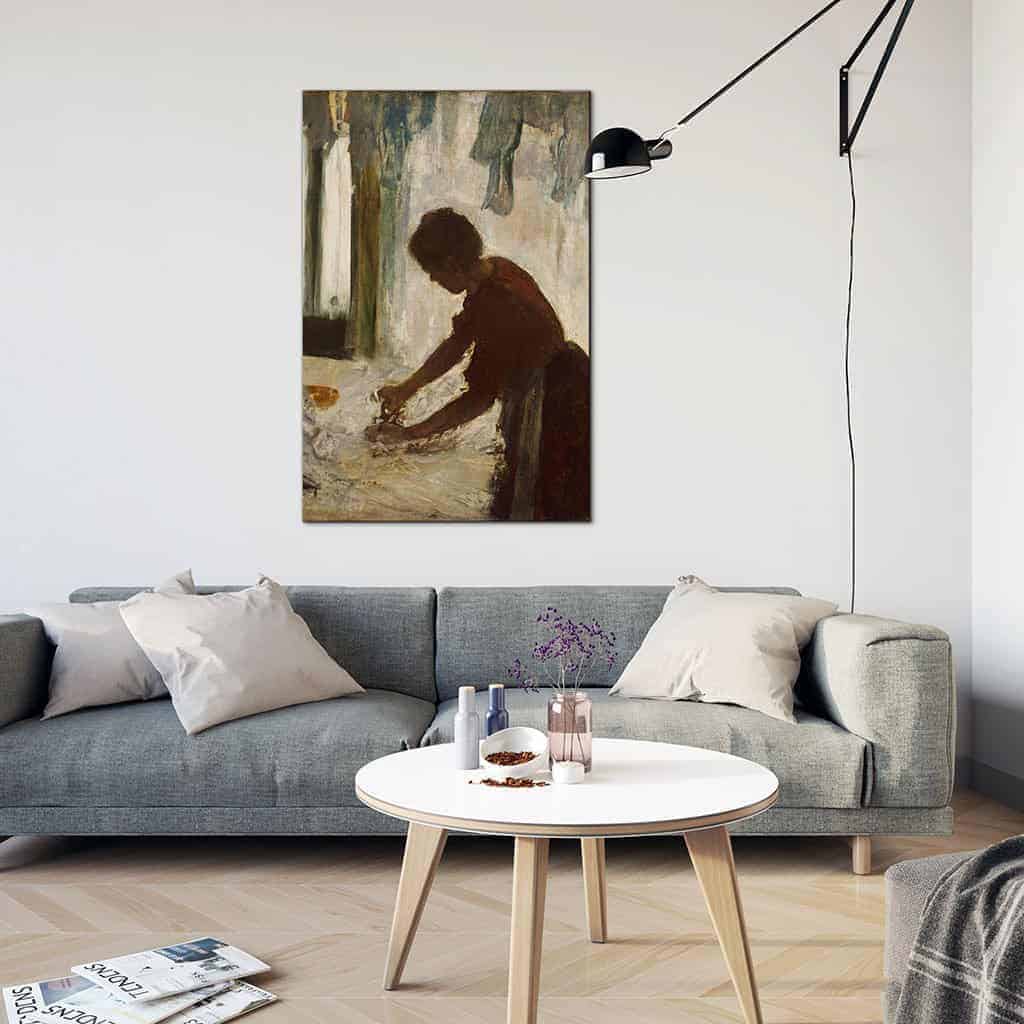 Een Strijken van de vrouw - Edgar Degas
