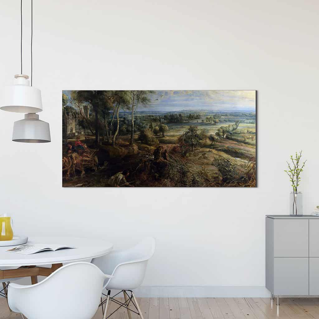 Een mening van Het Steen in de vroege ochtend (Peter Paul Rubens)