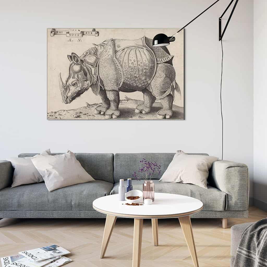 Enea Vico after Albrecht Dürer - Rhinoceros