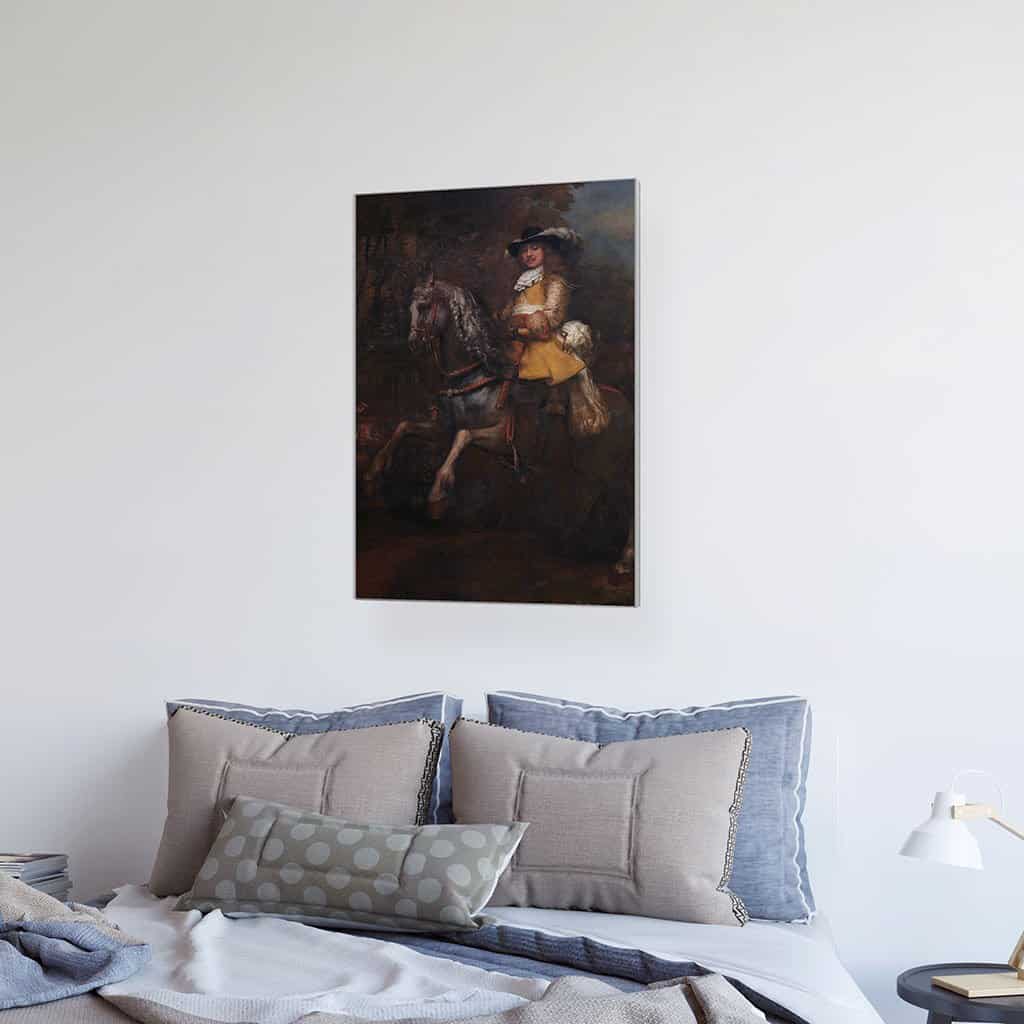 Paardensportret van Frederik Rihel (Rembrandt)
