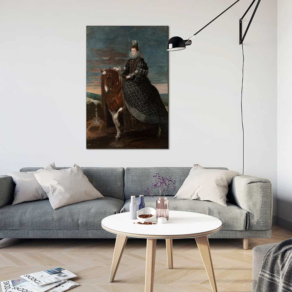 Ruiter Portret van Margarita van Oostenrijk (Diego Velázquez)