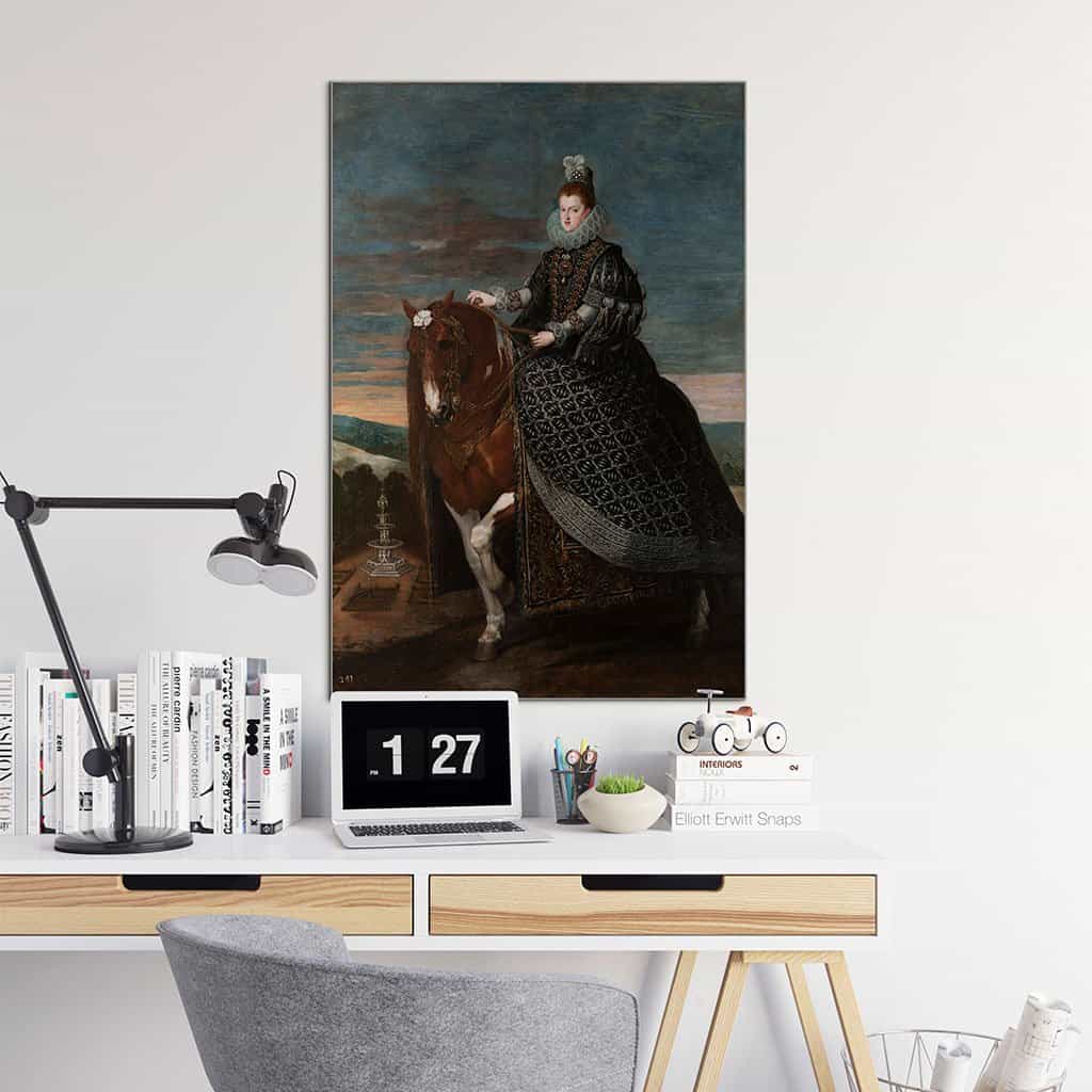 Ruiter Portret van Margarita van Oostenrijk (Diego Velázquez)