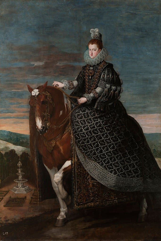 Ruiter Portret van Margarita van Oostenrijk (Diego Velázquez)