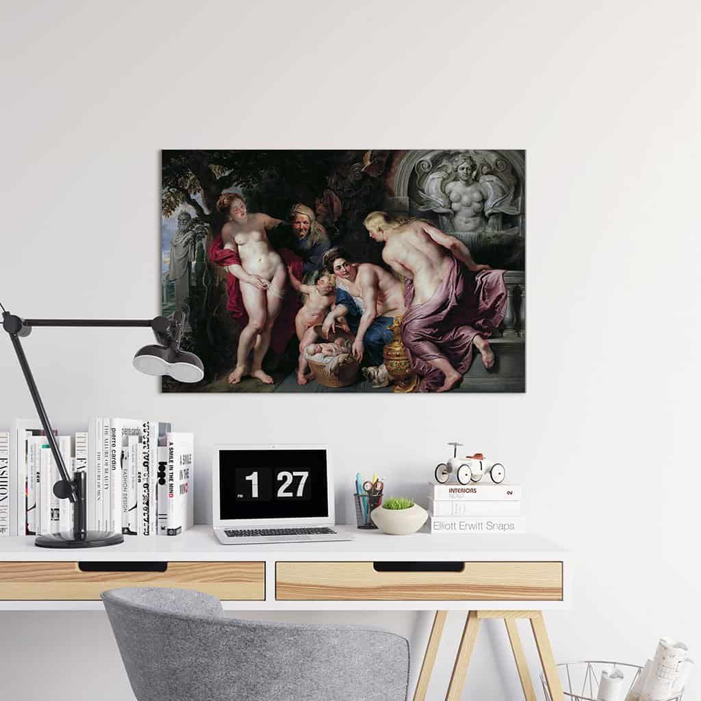 Erichthonius Ontdekt door de Dochters van Cecrops (Peter Paul Rubens)