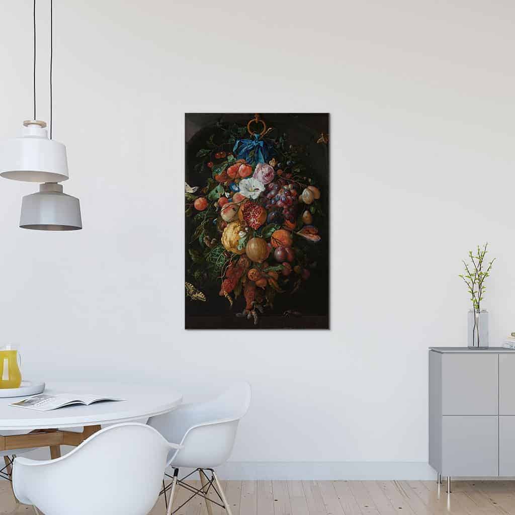 Festoen van vruchten en bloemen - Jan Davidsz. de Heem