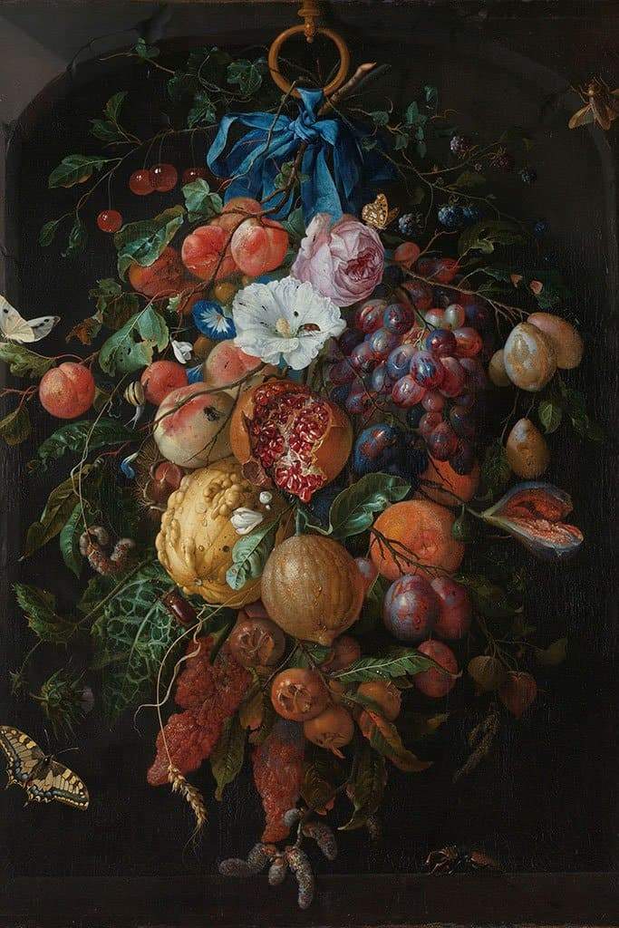 Festoen van vruchten en bloemen - Jan Davidsz. de Heem