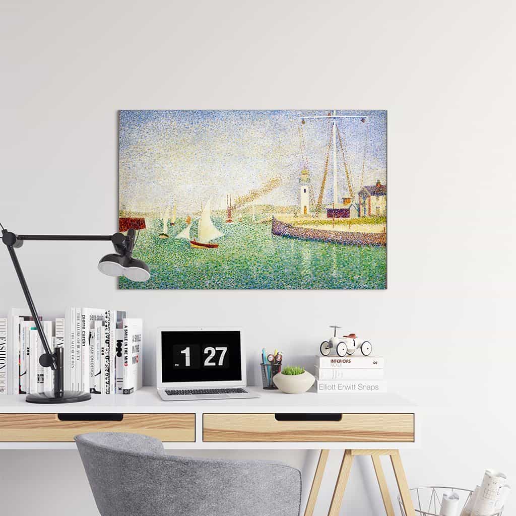Brug Ingang tot de haven van Honfleur (Georges Seurat)