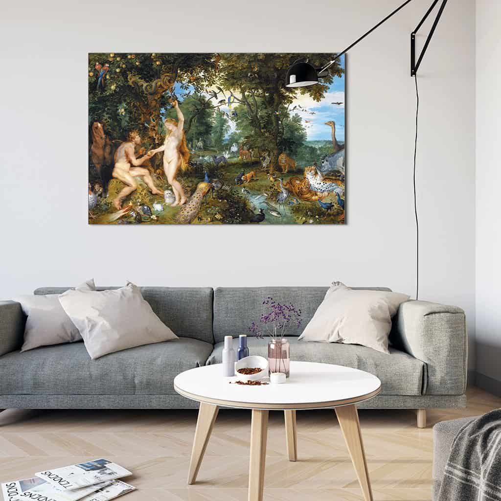 Het aards paradijs met de zondeval van Adam en Eva (Peter Paul Rubens)