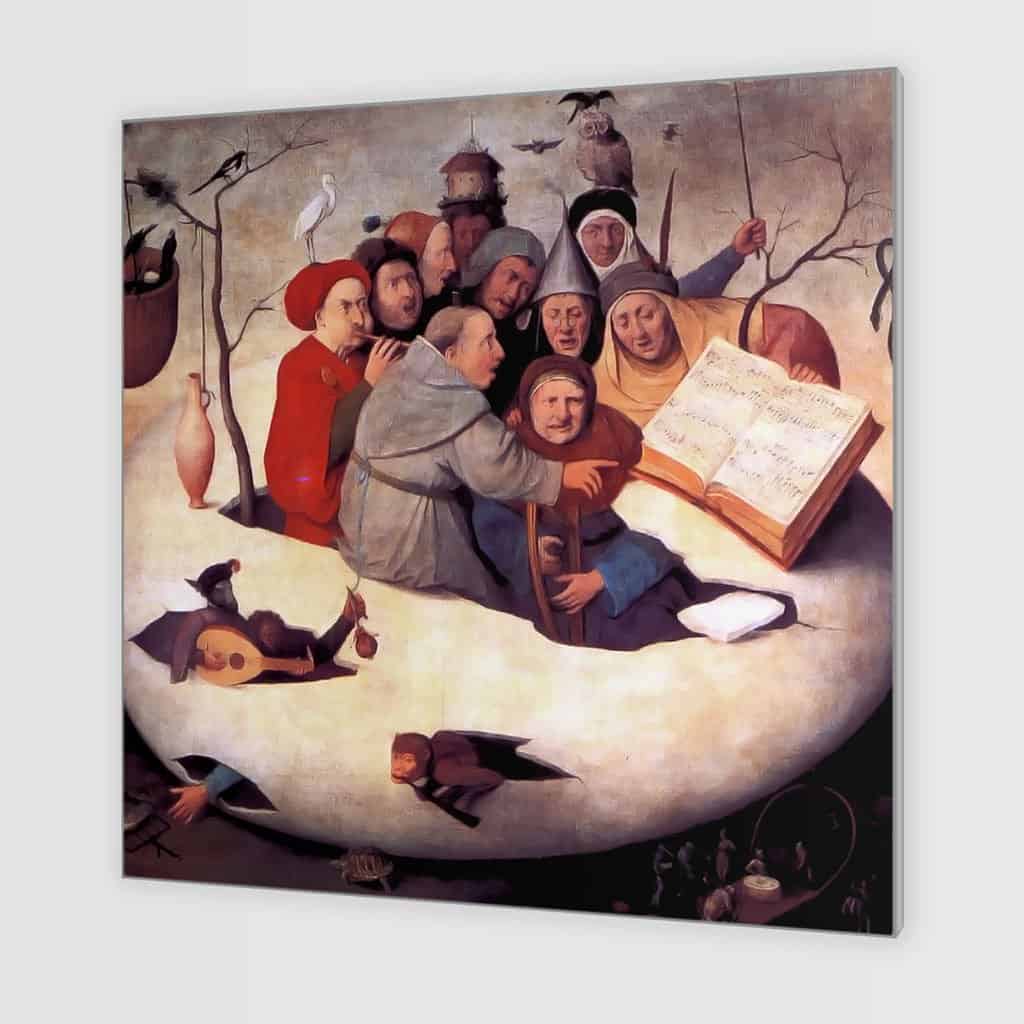 Zangers en musici in een ei (Hieronymus Bosch)