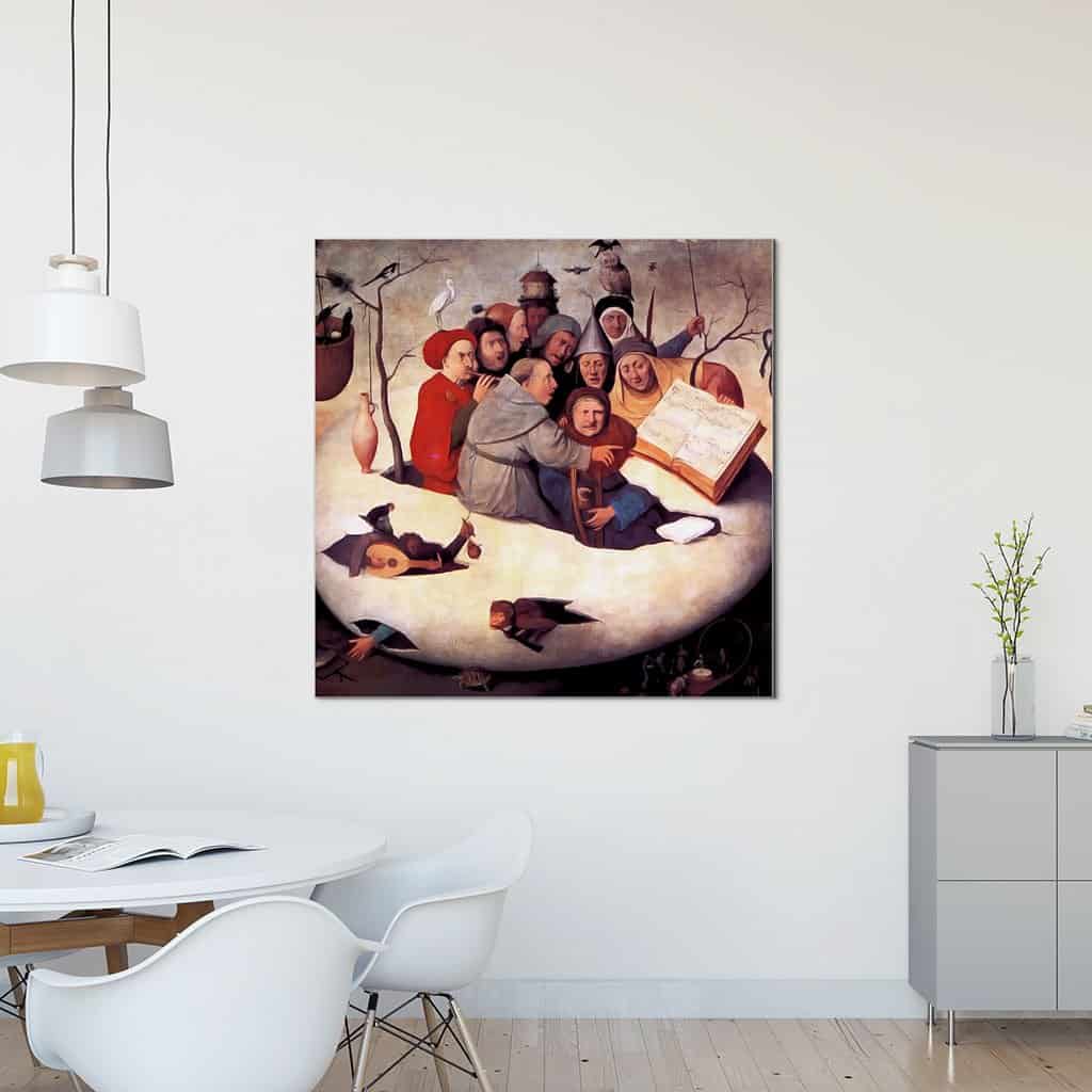Zangers en musici in een ei (Hieronymus Bosch)