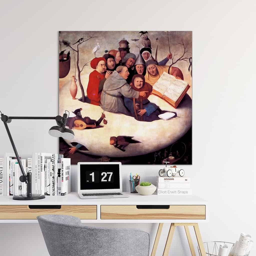 Zangers en musici in een ei (Hieronymus Bosch)
