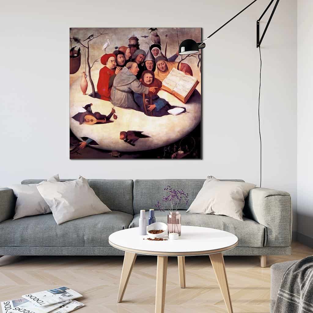 Zangers en musici in een ei (Hieronymus Bosch)