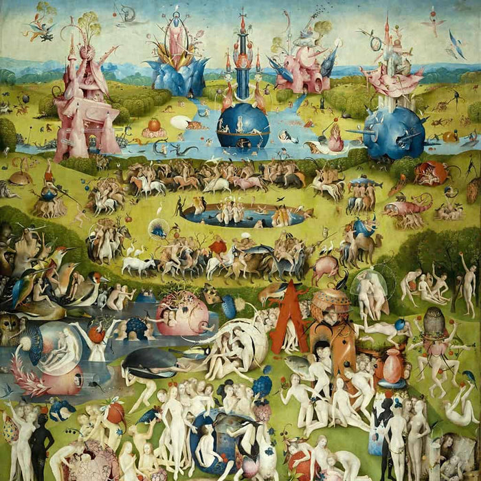 De tuin van de aardse lekkernijen-Triptiek (Hieronymus Bosch)