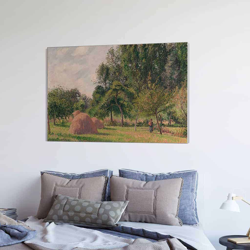 Hooibergen Ochtend Eragny - Camille Pissarro