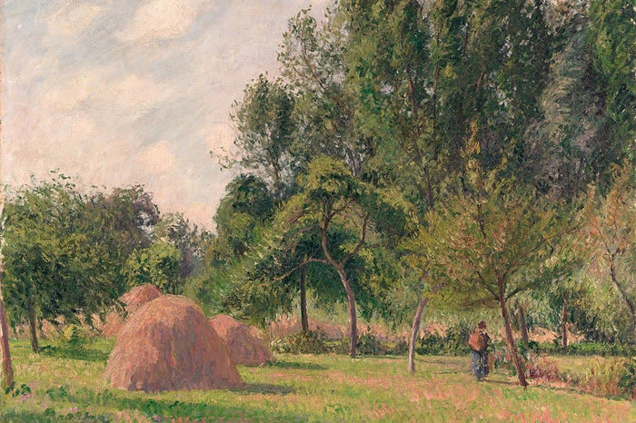 Hooibergen Ochtend Eragny - Camille Pissarro