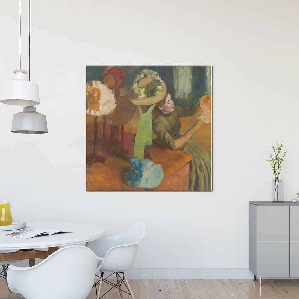 In de hoedenwinkel - Edgar Degas