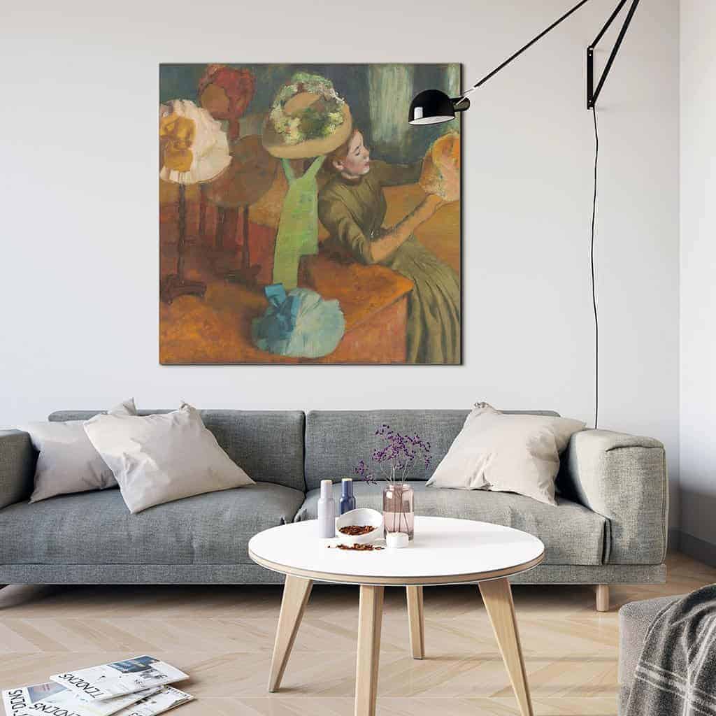 In de hoedenwinkel - Edgar Degas