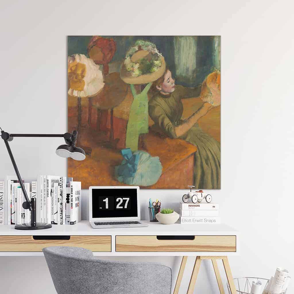 In de hoedenwinkel - Edgar Degas