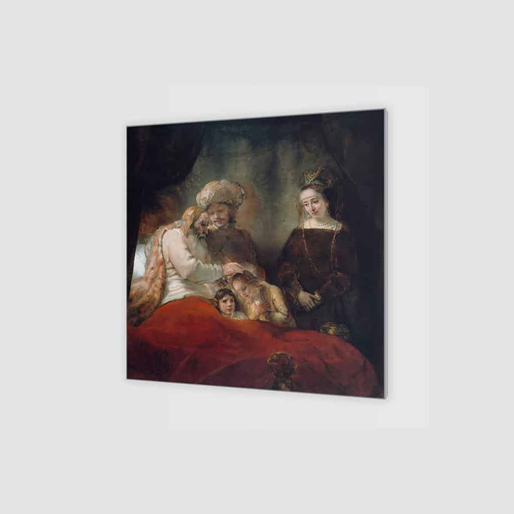 Jacob zegent de zonen van Jozef - Rembrandt
