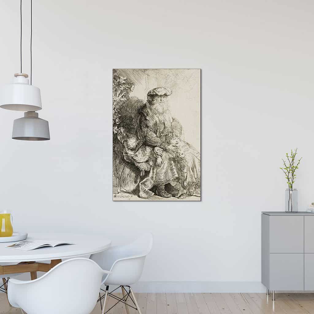 Jacob liefkoost Benjamin - Rembrandt