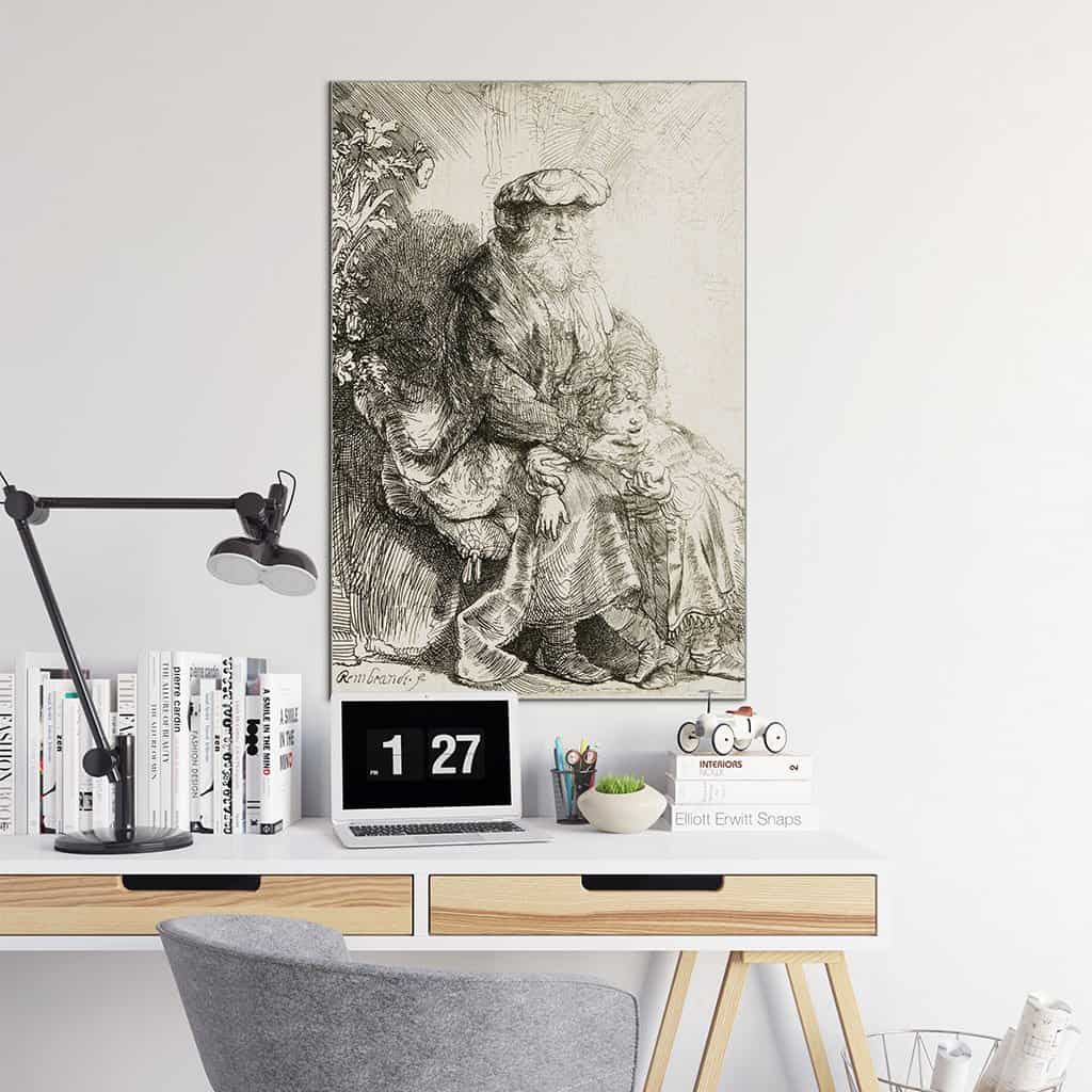 Jacob liefkoost Benjamin - Rembrandt