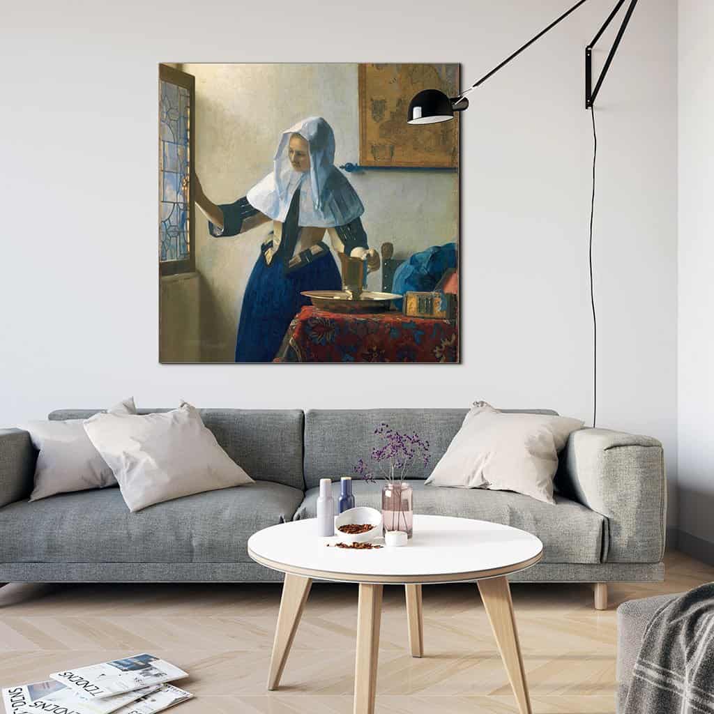 Jonge vrouw met een water kruik (Johannes Vermeer)
