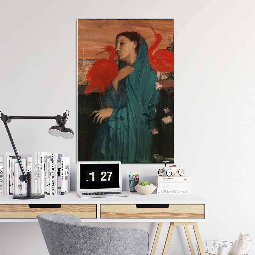 Jonge Vrouw met Ibis - Edgar Degas