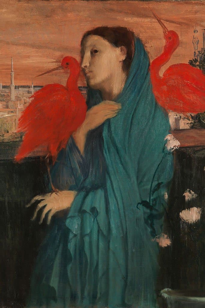 Jonge Vrouw met Ibis - Edgar Degas