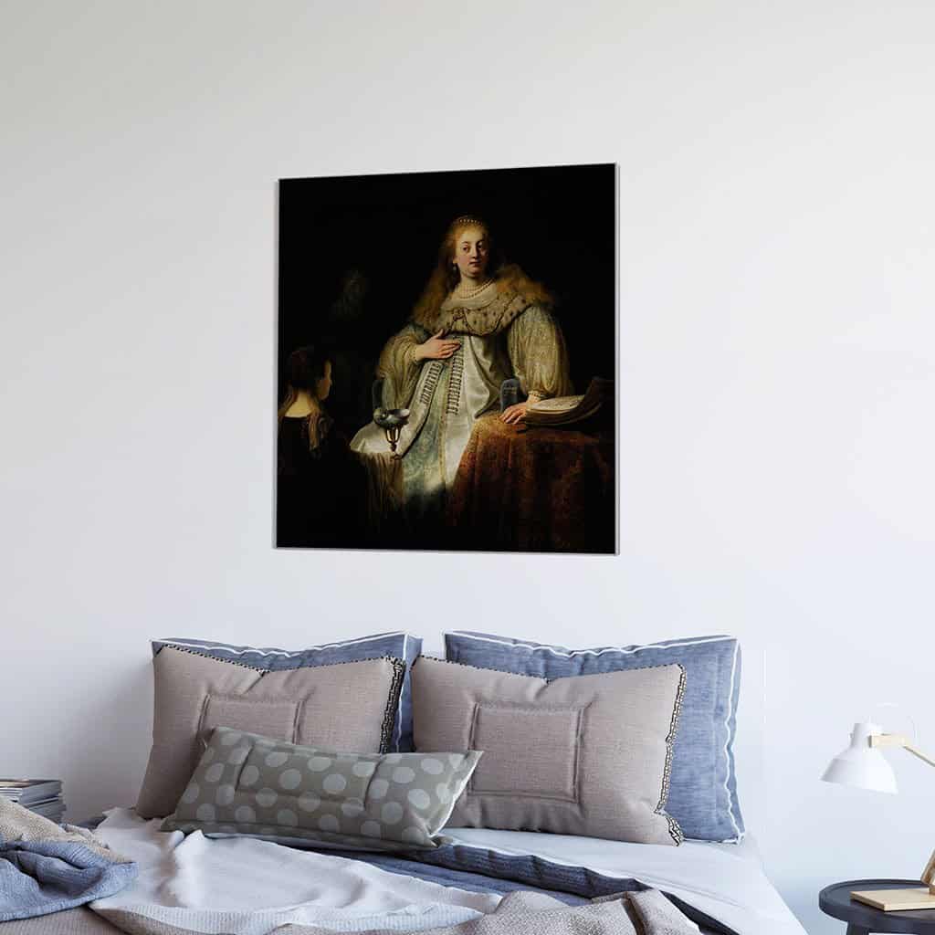 Judith aan het banket van Holofernes - Rembrandt
