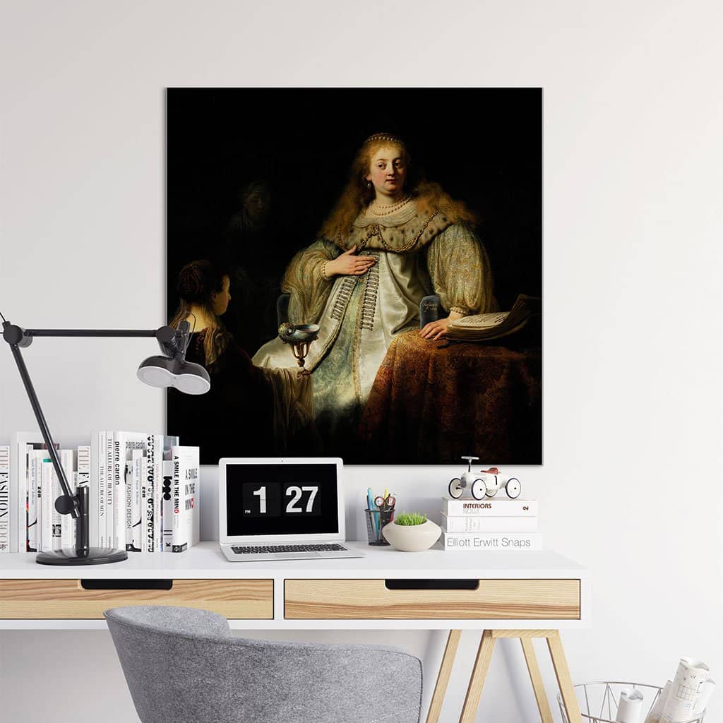 Judith aan het banket van Holofernes - Rembrandt