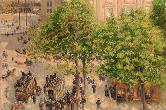 La Place due Theatre Francais - Camille Pissarro