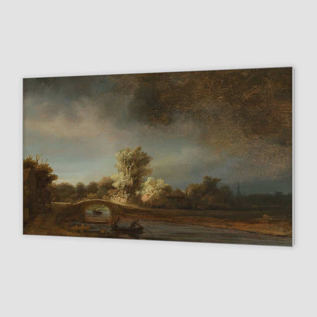 Landschap met een stenen brug - Rembrandt