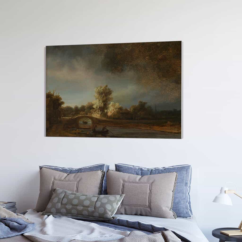 Landschap met een stenen brug - Rembrandt