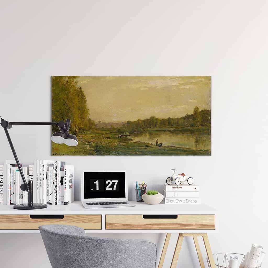 Landschap aan de Oise - Charles François Daubigny