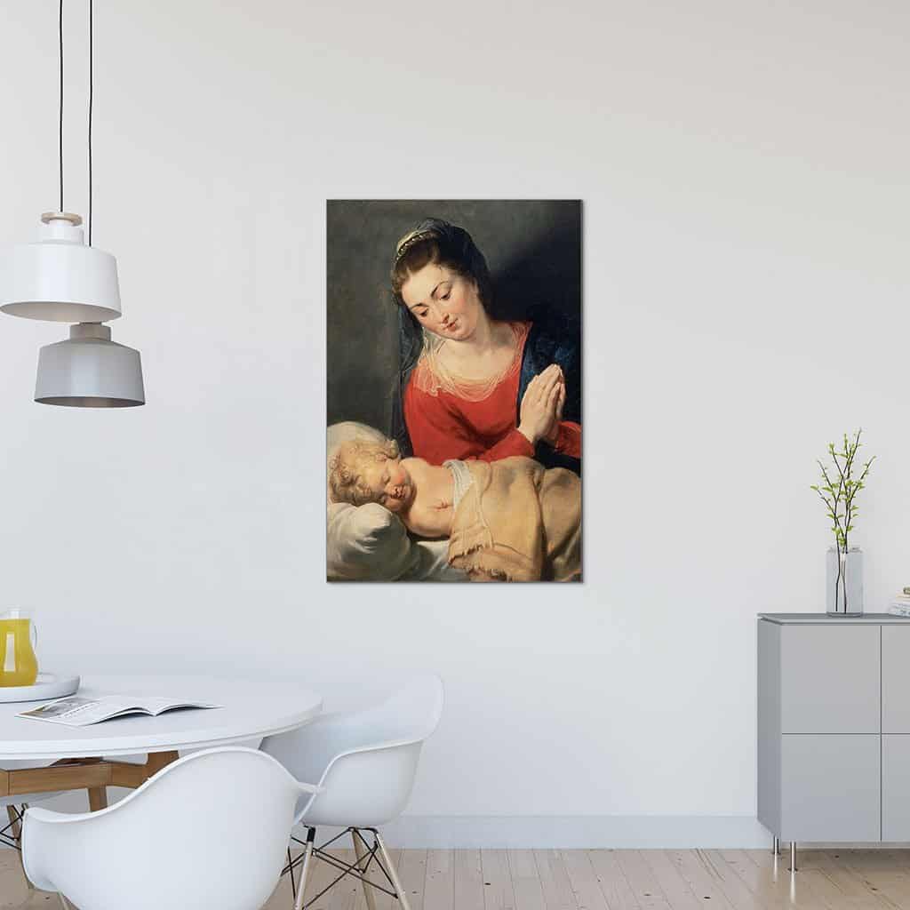 Maagd in aanbidding voor het Christuskind (Peter Paul Rubens)