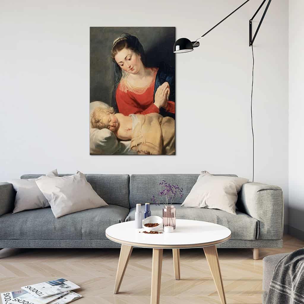 Maagd in aanbidding voor het Christuskind (Peter Paul Rubens)