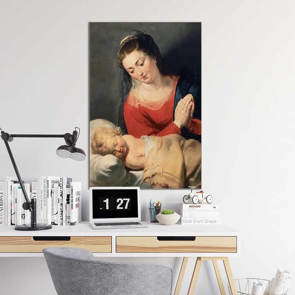 Maagd in aanbidding voor het Christuskind (Peter Paul Rubens)