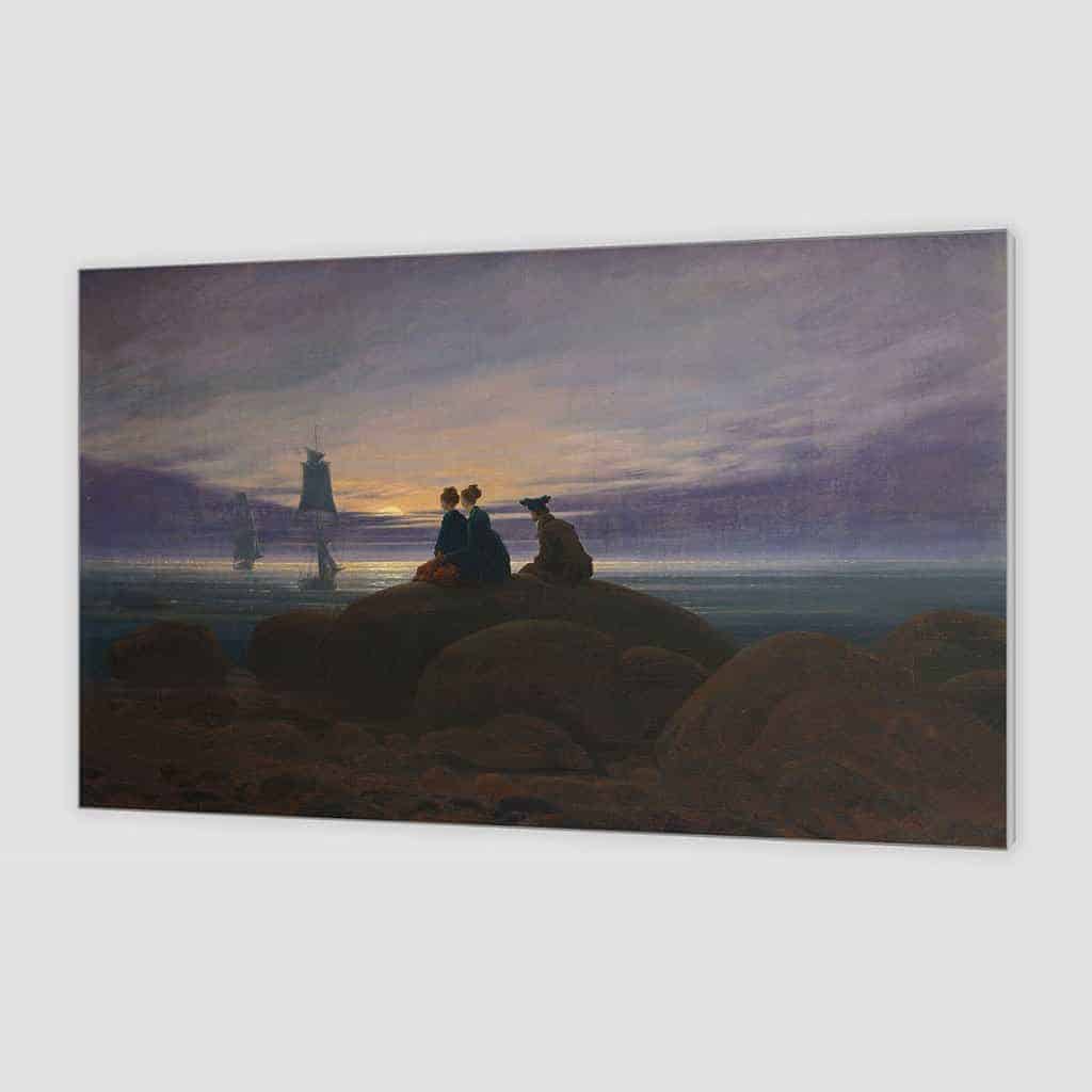 Maanopkomst bij de zee - Caspar David Friedrich