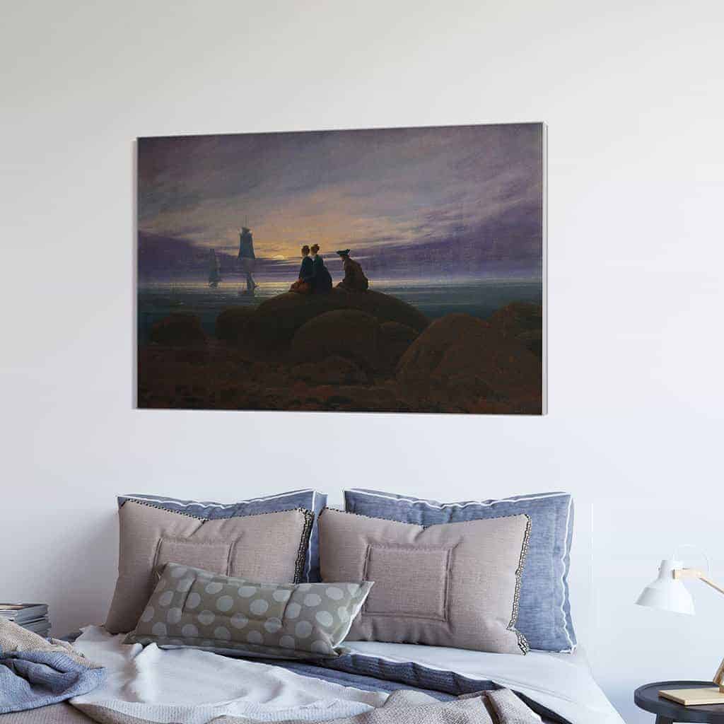 Maanopkomst bij de zee - Caspar David Friedrich