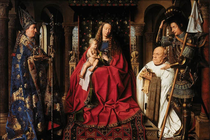 Madonna met kanunnik Joris van der zwarten (Jan van Eyck)