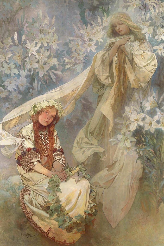 Madonna van de Lelies - Alphonse Mucha