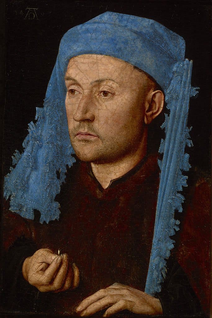 Man in een blauwe cap (Jan van Eyck)