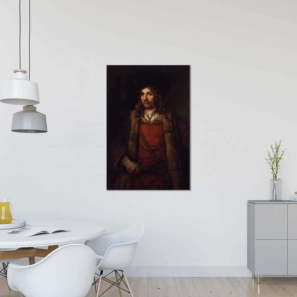 Man met baret en luipaard (Rembrandt)