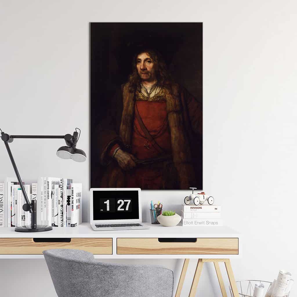 Man met baret en luipaard (Rembrandt)