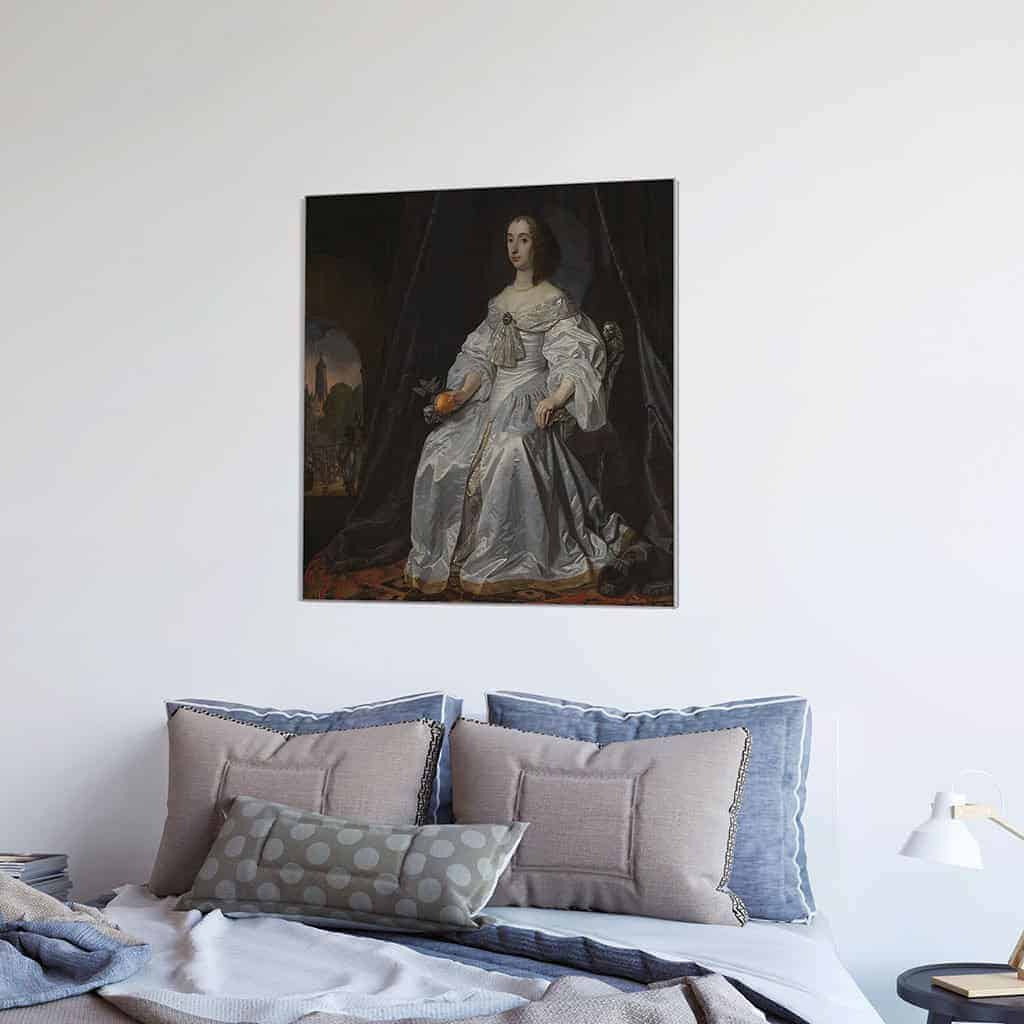 Maria Stuart als weduwe van Willem II - Bartholomeus van der Helst